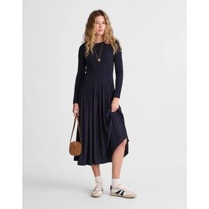 madewell denim square-neck midi dress in benton wash Madewell Denim Square-Neck Midi Dress in Benton Wash 00 NWT